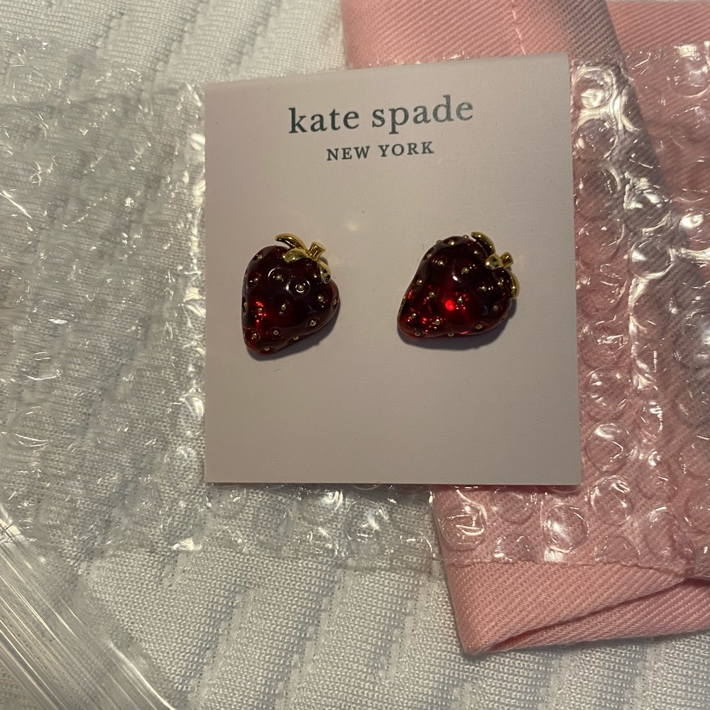 New Kate Spade Strawberry Earrings